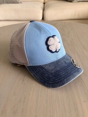 Black Clover Two Tone Vintage 26 SnapBack Hat Mesh Blue/Gray OS (R126)